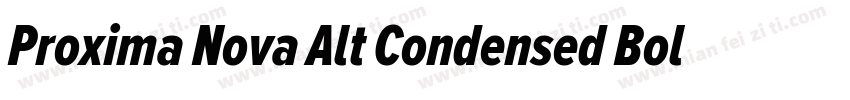 Proxima Nova Alt Condensed Bold字体转换